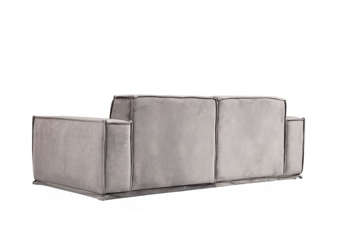 Atelier Del Sofa Sofá 2 Plazas Gris Tapizado Poliéster Largo 215cm